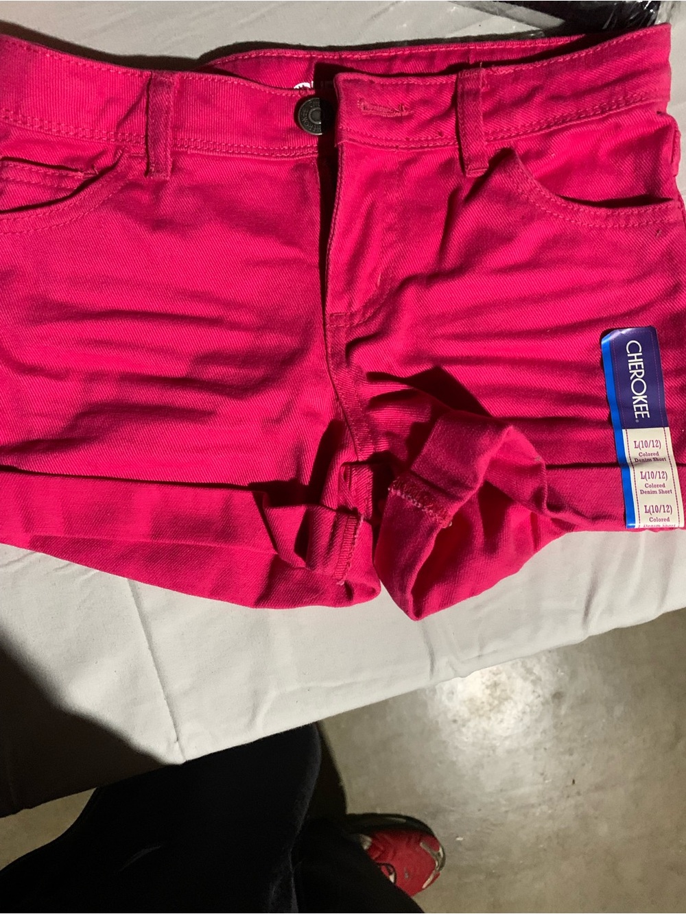 Cherokee Women's Bright Pink Denim Shorts